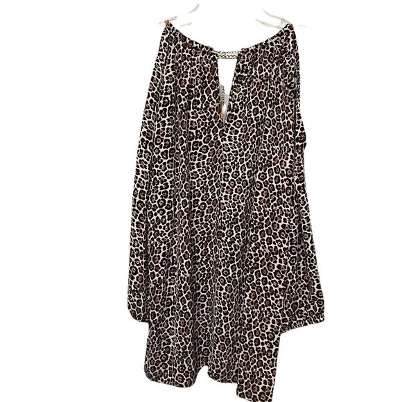 MICHAEL KORS (NWOT) COLD SHOULDER TOP, WITH CHAIN SIZE L - Picture 8 of 12